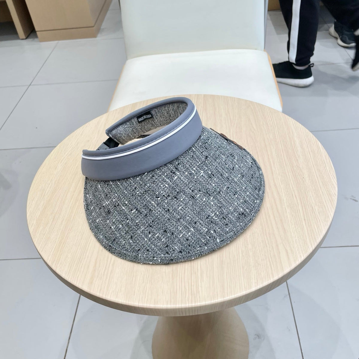 CELINE 25S VISOR HAT MODEL 735320 IN TWEED