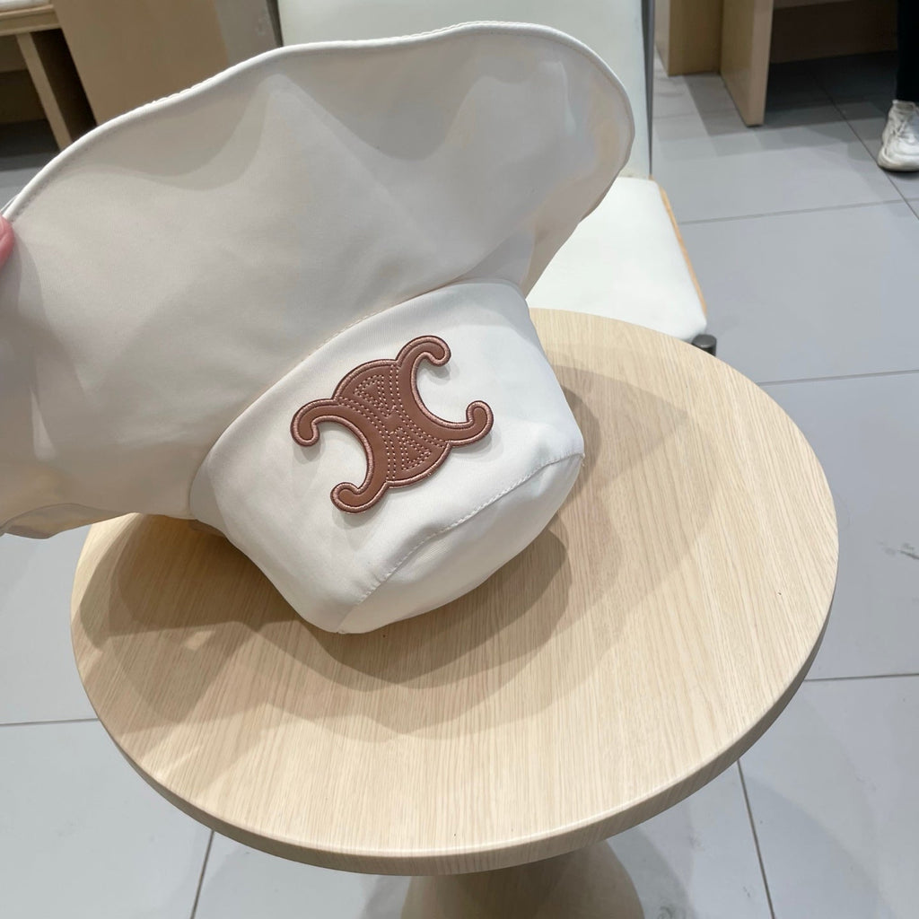 CELINE 25S BUCKET HAT 735013 IN IVORY