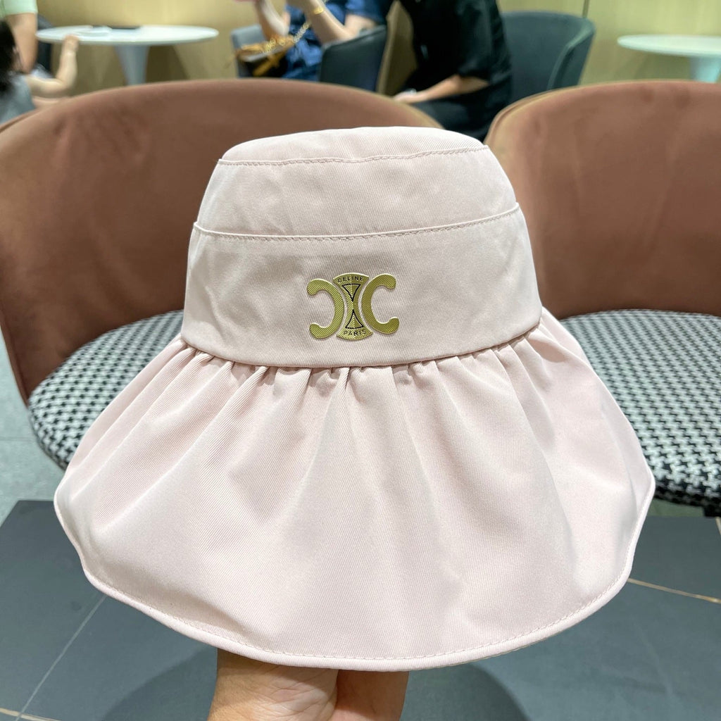 CELINE 25S BUCKET HAT 734584 IN BLUSH PINK