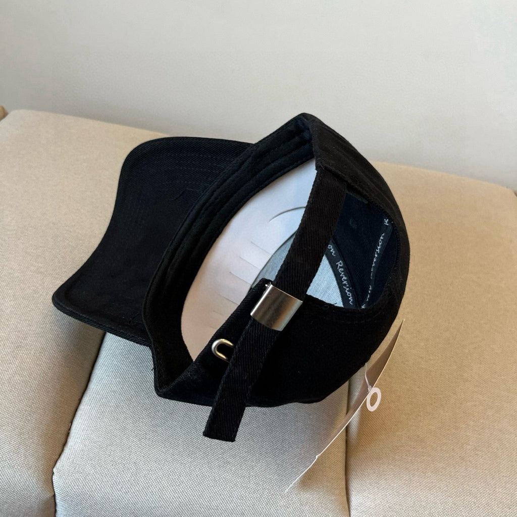 MIU MIU MM BASEBALL CAP IN BLACK KHAKI FABRIC STYLE 2